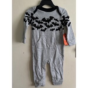 Halloween Infant Creeper 12 Months New with Tags‎ Light Heather Gray